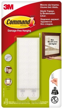 БОЛЬШАЯ ЗАЛИПКА COMMAND ДЛЯ РАМКИ ИЗОБРАЖЕНИЯ 2 НАБОР 4 ПОЛОСКИ