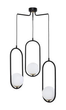 Lampa zwis żyrandol loft czarny szkło IGON 1727 J