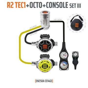 Tecline R2 TEC1, комплект из 3 шт. с окто+3-элементной консолью — EN250A