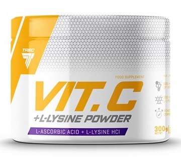 TREC VIT C + L-LYSINE 300g WITAMINA C LIZYNA HCL