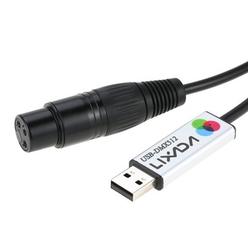 Индикатор адаптера интерфейса Lixada USB-DMX512