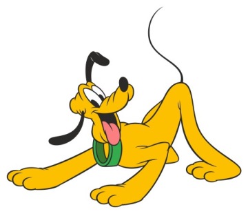 NAKLEJKA NA OKNO LUSTRO MEBLE SZYBĘ PIES PLUTO