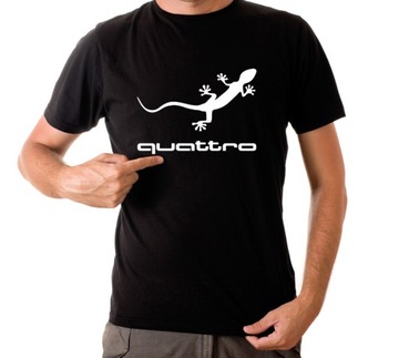 Męska KOSZULKA T-shirt AUDI Quattro gekon 5XL