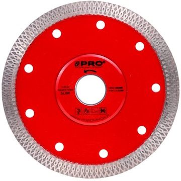 TARCZA DIAMENTOWA CIENKA GRESU GLAZURY 125mm 'PRO'