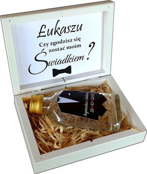 ПРИГЛАШЕНИЕ ДЛЯ СВИДЕТЕЛЕЙ В КОРОБКЕ С 3D ГРАВИРОВКОЙ