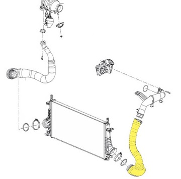 ТРУБА  ШЛАНГ ТУРБО ІНТЕРКУЛЕРА OPEL INSIGNIA 2.0 CDTI  фото 5