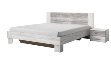 Łóżko 180x200 stoliki VERA arctic pine 224ZDH 52