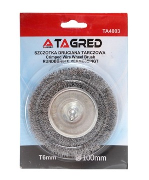 ПРОВОЛОЧНАЯ ДИСКОВАЯ ЩЕТКА ЛАТУННЫЙ ХВОСТОВИК 100ММ