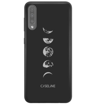 Матовый чехол для Samsung Galaxy A50/A30S, резина, узоры + стекло