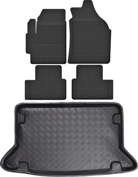 korytka gumowe + bagażnik do: Suzuki SX4 I / 1 HB