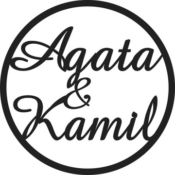 КОЛЕСО С ИМЕНЕМ 50 СМ СВАДЕБНЫЕ ИНИЦИАЛЫ ЦВЕТА