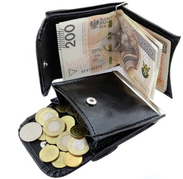 sakiewka banknotówka skóra etui 2 KOLORY bilonówka