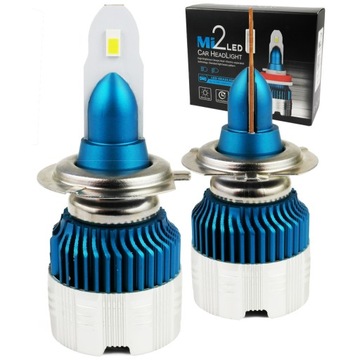 H7 Mi2 CSP Светодиодные лампы 56Вт ДЕНЬ/НОЧЬ +200% СВЕТА