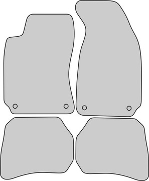 VW PASSAT B5 1996-2005 РЕЗИНОВЫЕ КОВРИКИ