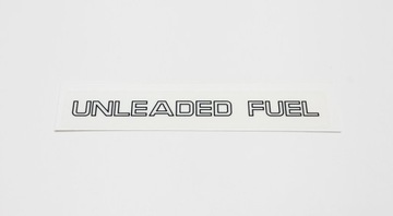 Naklejka Unleaded Fuel Fiat Cinquecento