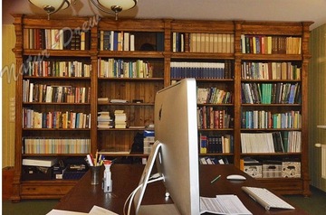 Regał z Drewna, Biblioteka na książki,Zabudowa