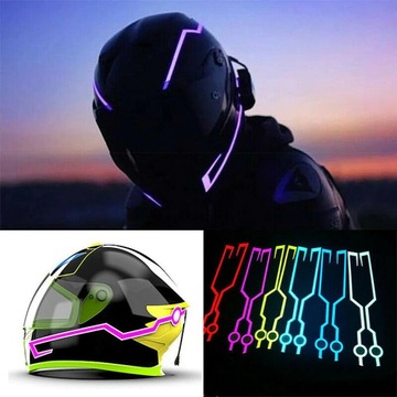 OŚWIETLENIE KASK LED MOTOCYKL SKUTER ROWER TUNING