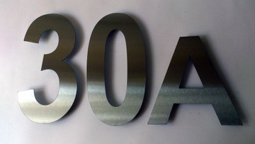 Numer cyfra na dom wys. 20 cm, literka 15cm Arial