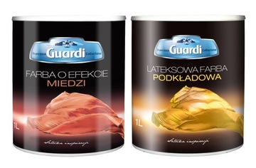 GUARDI Zestaw Farba Ścienna Dekoracyjna Efekt Miedzi + Podkład do 10m2