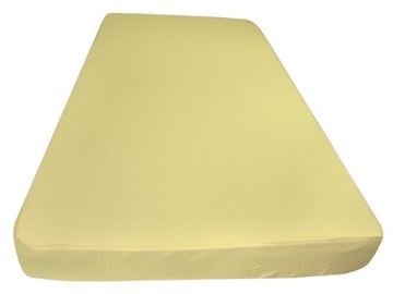 Prześcieradło nieprzemakalne z membraną, 100% BAWEŁNY, 70x140, ŻÓŁTE