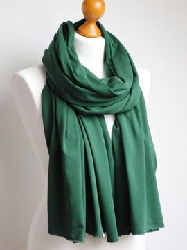 ДЛИННЫЙ ШАРФ, зеленый хлопковый шарф