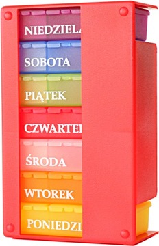 POJEMNIK PUDEŁKO KASETKA ORGANIZER NA LEKI + ATEST
