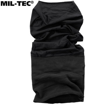 ДЫМОХОД ИЗ ФЛИСА MIL-TEC, БЫСТРОСУХАЮЩИЙ, ВЕТРОЗАЩИТНЫЙ, ЧЕРНЫЙ