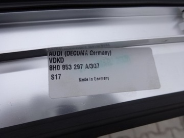 AUDI A4 B7 04-07R CABRIO LIŠTA CHRÓM OKNO ZADNÍ
