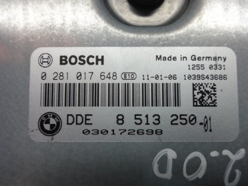 BMW 5 F10 F11 2.0 D JEDNOTKA MOTORU 0281017648