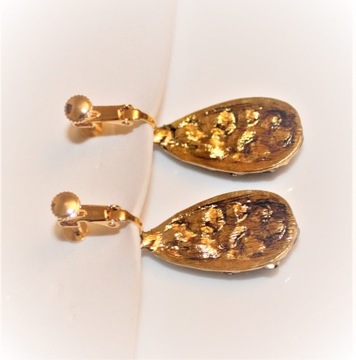 Klipsy nowość złote model 2020 wesele c81