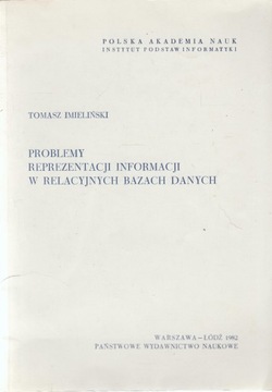 RELACYJNE BAZY DANYCH - REPREZENTACJA INFORMACJI