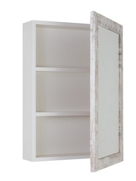 Szafka łazienkowa SHABBY wisząca z lustrem 70x50