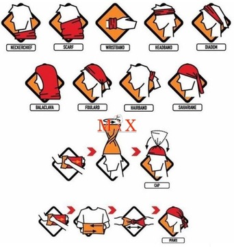 CHUSTA WIELOFUNKCYJNA BANDANA KOMIN NIEBIESKI