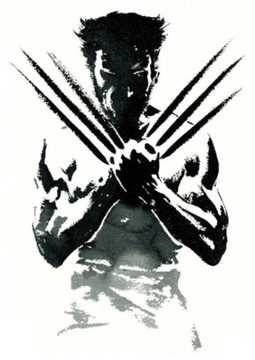 N05 DUŻY TATUAŻ ZMYWALNY TYMCZASOWY WOLVERINE