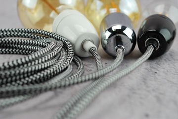 кабель плетеный железный 3х0,75 лофт ретро паук