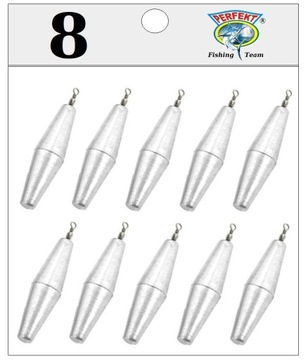 10 X CIĘŻAREK GRUNTOWY OLIWKA Z KRĘTLIKIEM 8 gr