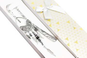 ZAKŁADKA DO KSIĄŻKI-ŁAPACZ SNÓW,HEMATYT+pudełko