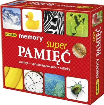 GRA PAMIĘCIOWA SUPER PAMIĘĆ MEMORY REFLEKS ADAMIGO