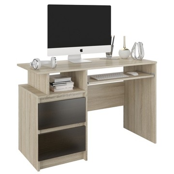 Meble Biurko komputerowe 135cm sonoma wenge N7