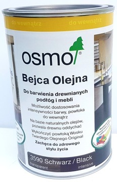 Osmo 3590 BEJCA OLEJNA 0,125l x 4szt.= 0,5l CZARNY
