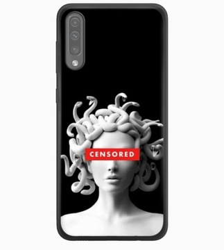 Матовый чехол для Samsung A50, резиновый корпус + СТЕКЛО