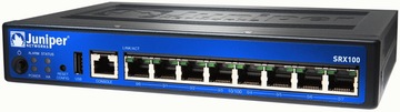 Firewall JUNIPER SRX100B VLAN 3DES RADIUS RSA 1GB + ZASILACZ