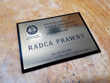 SZYLD TABLICA GRAWEROWANA NOTARIUSZ 30x20cm