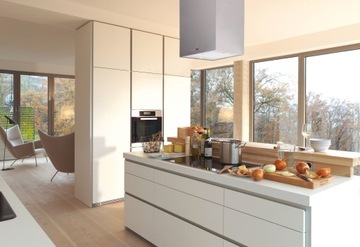 Серебристая островная вытяжка с дистанционным управлением TOFLESZ SANDY INOX 40