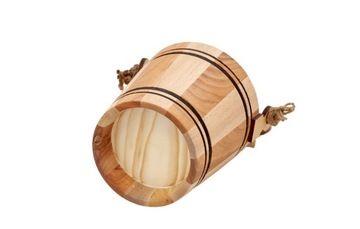 Wiaderko Z DREWNA z uchwytem ozdobny cebrzyk