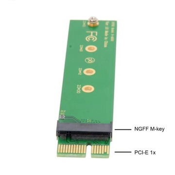 Переходник M.2 NVMe Key M на PCI-e x1 SSD