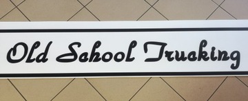 Брызговик прицепа с принтом WHITE Old School