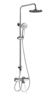 ZESTAW PRYSZNICOWY DESZCZOWNICA TERMOSTAT CHROM