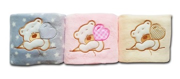 Пушистое ОДЕЯЛО С ИМЕНЕМ + ПОДУШКА Вышивка Крещение