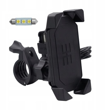 ДЕРЖАТЕЛЬ МОТОЦИКЛА ДЛЯ ТЕЛЕФОНА/НАВИГАЦИИ+USB